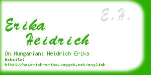 erika heidrich business card